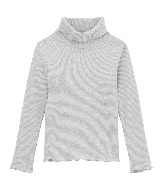 tee-shirtmanches longues col roulés gris BELUGA CHINE