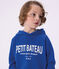 Katoenen hoodie voor kinderen blauw PERSE