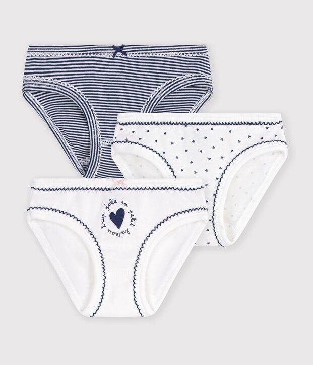 Trio de culottes petite fille multicouleur