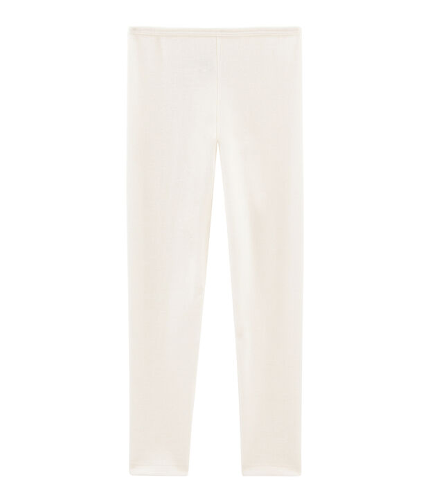 Legging kind van wol en katoen beige