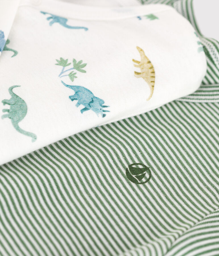 Lot de 2 pyjamas b&eacute;b&eacute; en coton imprim&eacute; multicouleur