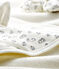 Coffret carré de bain et chaussons bébé en BE et côte blanc MARSHMALLOW/gris SCULPTURE/ MULTICO