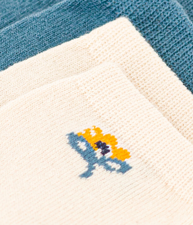 Set van 2 paar babysokken met bloemetjes multicouleur