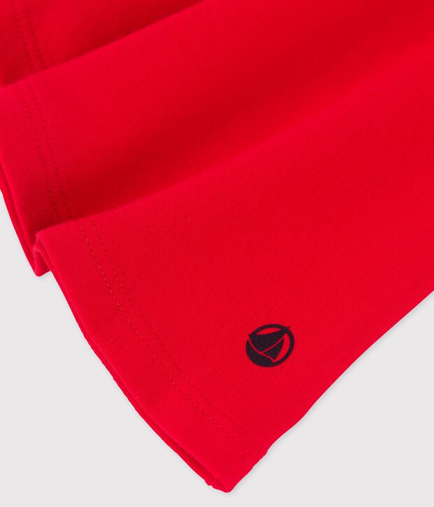 Jupe en coton bio enfant fille rouge