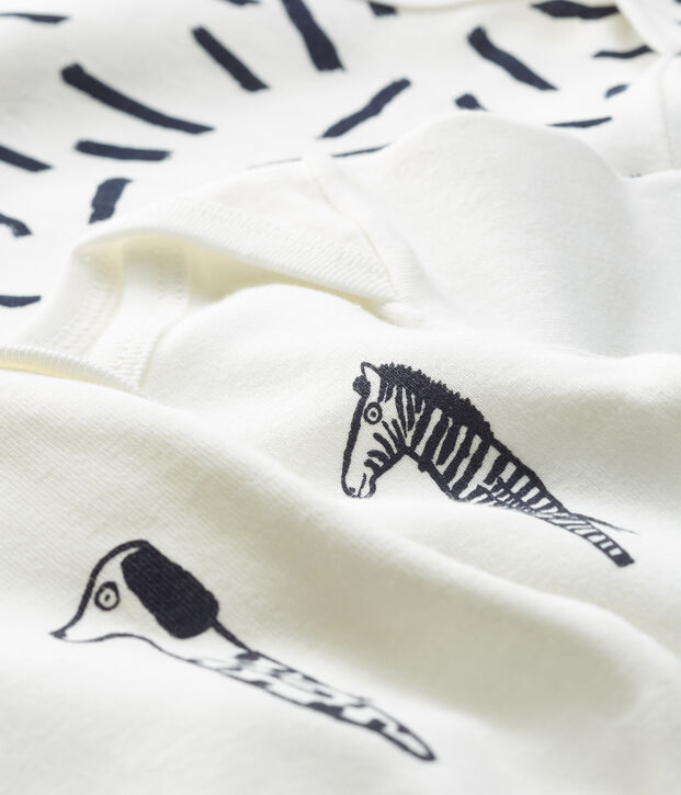 Trio rompertjes lange mouwen baby Jean Jullien multicouleur