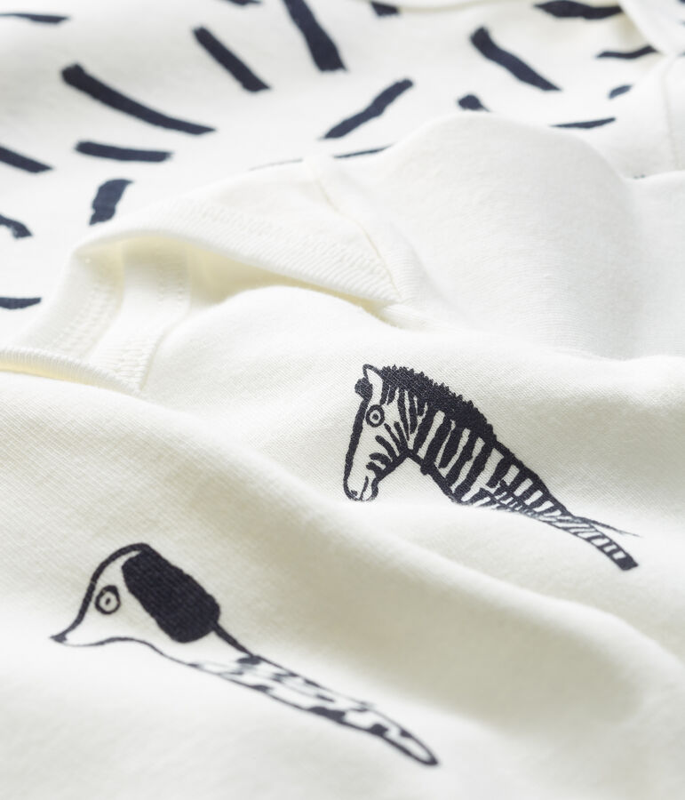 Trio rompertjes lange mouwen baby Jean Jullien multicouleur