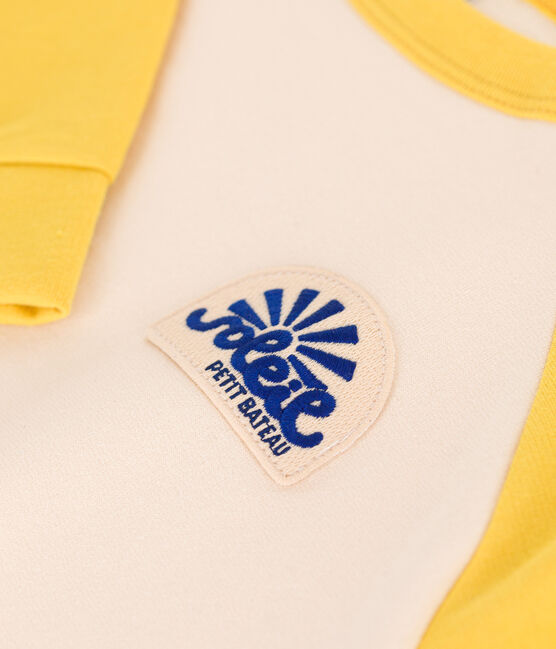 Sweatshirt in lichte fleece voor kinderen geel AVALANCHE/ NECTAR