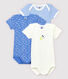 Lot de 3 bodies manches courtes citron bébé