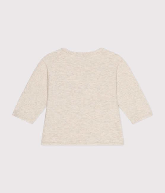 T-shirt met lange mouwen van dunne jersey voor baby's beige MONTELIMAR CHINE
