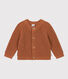 Katoenen gebreide babycardigan