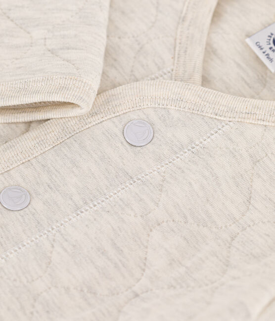 Babyvest in doorgestikte tubic beige MONTELIMAR CHINE