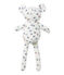 Doudou ourson bébé garçon imprimé blanc LAIT/blanc MULTICO