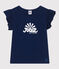 Tee-shirt en jersey flammé enfant fille bleu MEDIEVAL