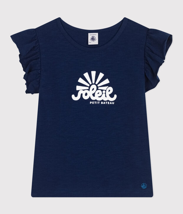 T-shirt van gevlamde jersey voor meisjes MEDIEVAL
