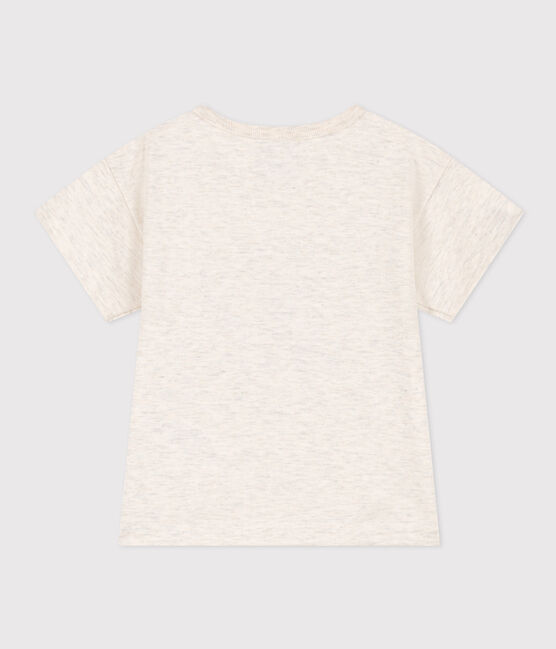 T-shirt met korte mouwen in jerseystof voor baby's beige MONTELIMAR CHINE