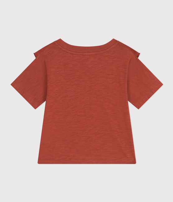 Tee-shirt en jersey flammé enfant fille marron FAMEUX
