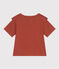 Tee-shirt en jersey flammé enfant fille marron FAMEUX