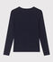Tee-shirt L'ICONIQUE col rond en coton Femme bleu SMOKING