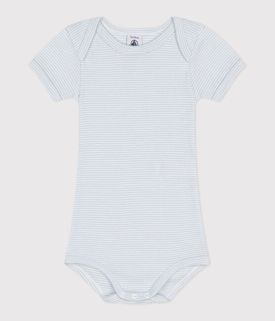 Body manches courtes en coton imprimé bébé GOMME/ MARSHMALLOW