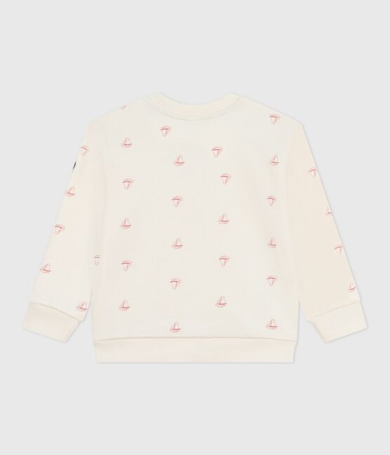 Sweatshirt enfant en coton imprimé rouge MILK/ POMPEI