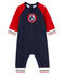 Combinaison longue bébé garçon en molleton bleu SMOKING/rouge TERKUIT
