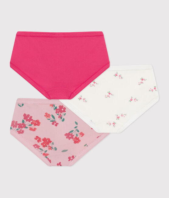 Set van katoenen onderbroekjes met hoge taille en bloemenprint voor kinderen variante 1