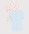 Set met 2 T-shirts korte mouwen meisjes met dieren en yoga variante 1