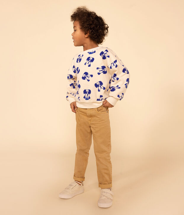 Jongensbroek van denim beige