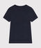 Tee-shirt en lin femme bleu SMOKING