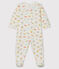 Slaappakje van molton voor baby wit MARSHMALLOW/wit MULTICO