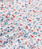 Katoenen kinderjurk met korte mouwen en bloemenprint wit MARSHMALLOW/wit MULTICO