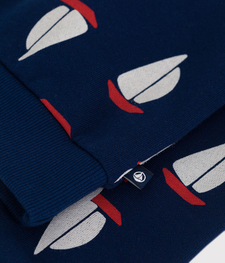 Katoenen sweatshirt met print voor kinderen blauw/multicouleur