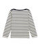 Marinière enfant garçon beige COQUILLE/bleu SMOKING