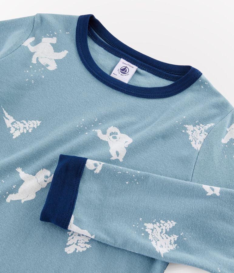 Set van 2 pyjama's van ribstof voor kleine jongens multicouleur