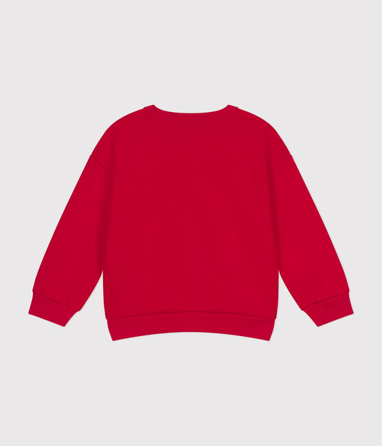 Sweatshirt en molleton enfant garçon rouge CORRIDA