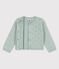 Cardigan en tricot raffiné bébé vert HERBIER