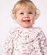 Robe bébé en coton manches longues imprimée fleurs