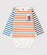 Body marinière en coton bébé.