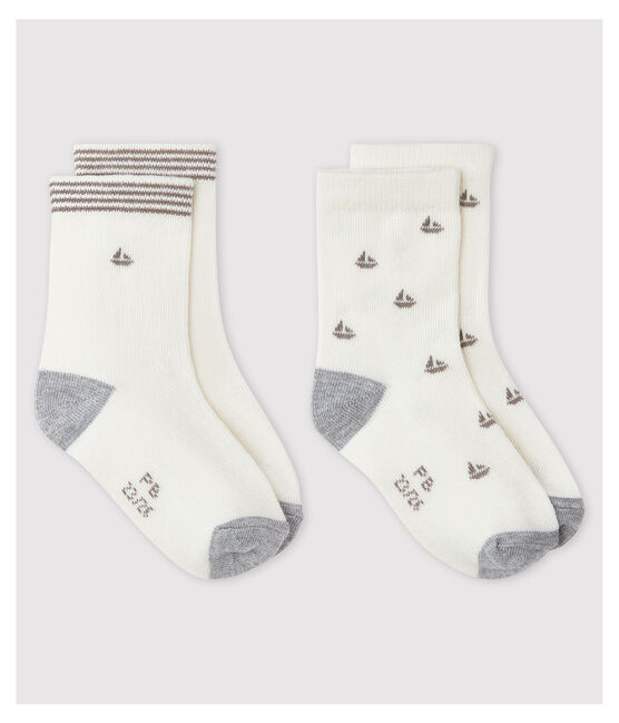 Lot de 2 chaussettes à motif bébé garçon variante 1