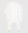 Bodyjama met bloemetjes in tubic voor baby's wit MARSHMALLOW/wit MULTICO