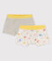 Set met 2 boxershorts voor jongens met aapjes in biokatoen variante 1