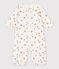 Combisac imprimé bébé en coton blanc MARSHMALLOW/blanc MULTICO