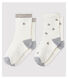 Lot de 2 chaussettes à motif bébé garçon