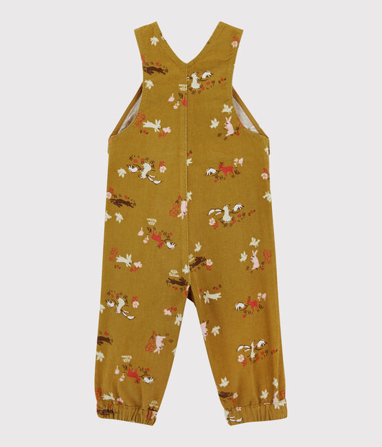 Fluwelen salopette baby. geel TOPAZE/ MULTICO