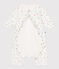 Bodyjama bébé en coton sans pieds fruits blanc MARSHMALLOW/blanc MULTICO
