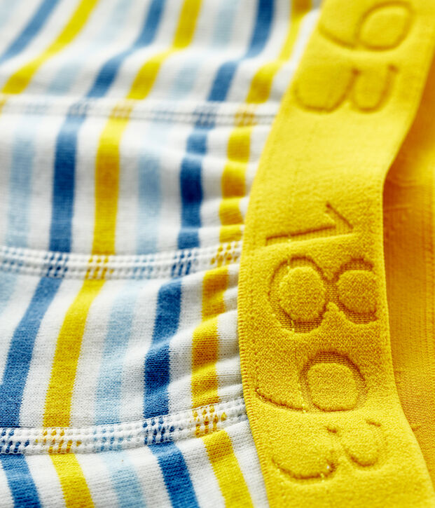 Boxer petit gar&ccedil;on blanc/multicouleur