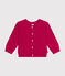Katoenen gebreide babycardigan roze DELHI