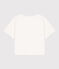 LE BOXY, T-shirt voor dames in katoen  wit MARSHMALLOW