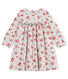 Robe manches longues bébé fille imprimée