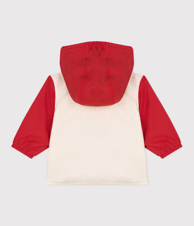 Windjack met colorblock en voering met tinneroy-streepje voor baby's rood/multicouleur